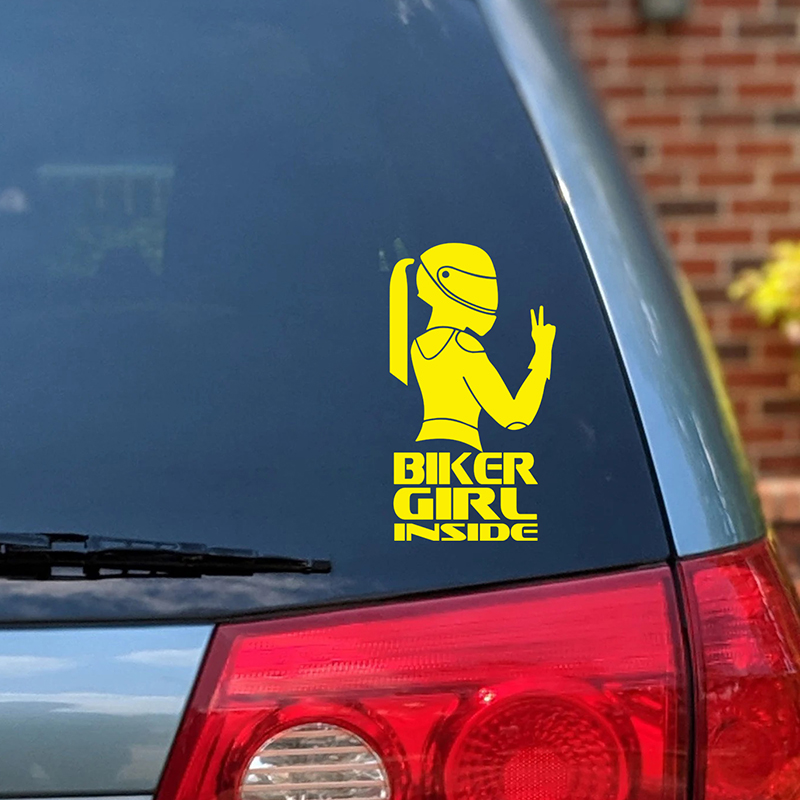 Cycling Quote - バイカーガール内部ビニールステッカーバイカーボーイバイクオートバイデカール面白い車の窓の装飾 Gitf オートバイ愛好家のため