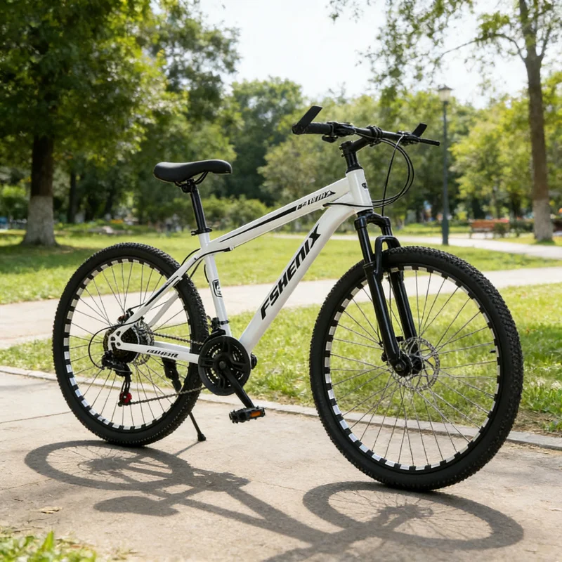 Cycling Commute Gear - スノーホワイト スポークホイール マウンテンバイク 24/26インチ 大人用自転車 21速