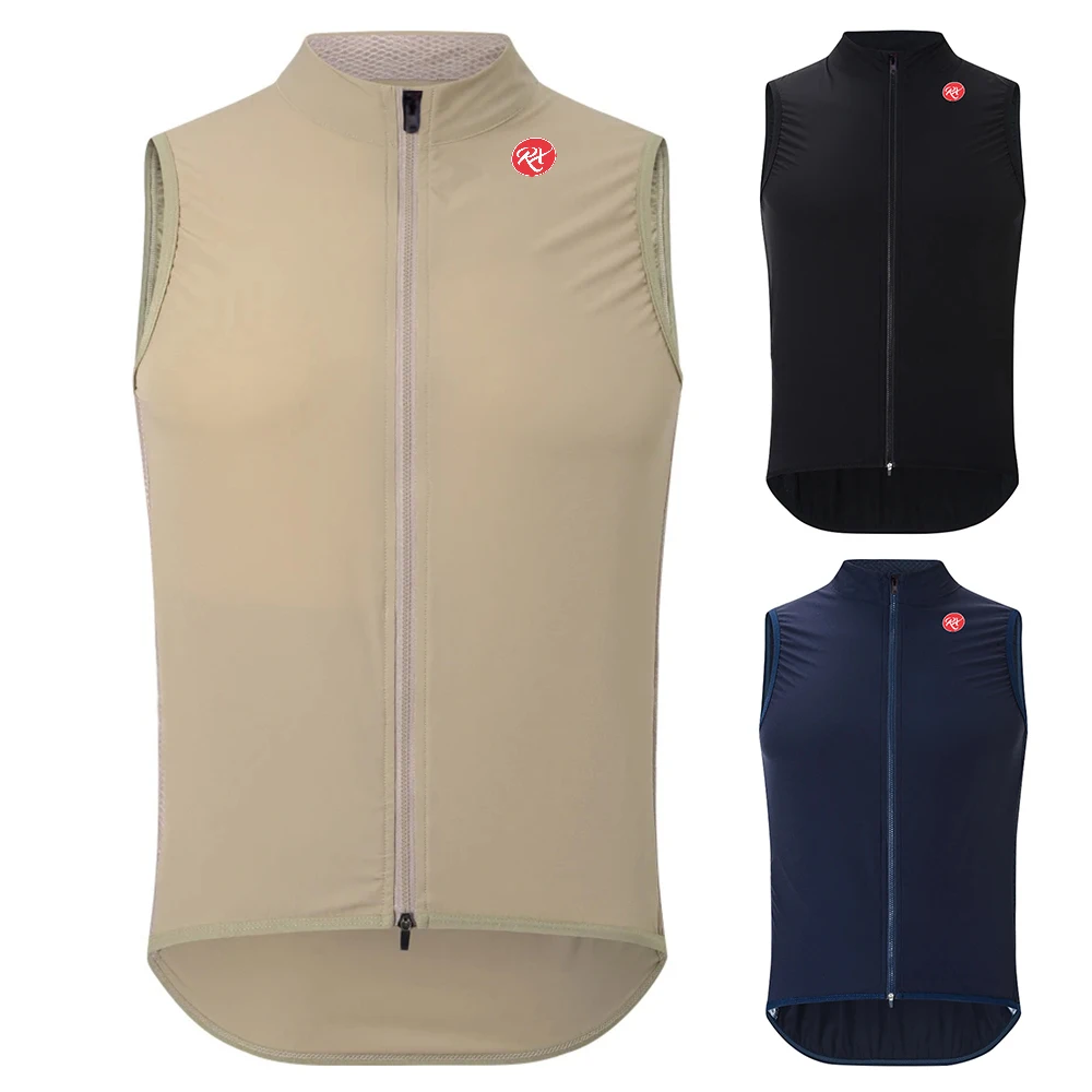 Reflective Vest Cycling - Rx バックノースリーブメッシュ Ciclismo バイク自転車アンダーシャツジャージ極薄防風サイクリング服ジレオートバイベスト