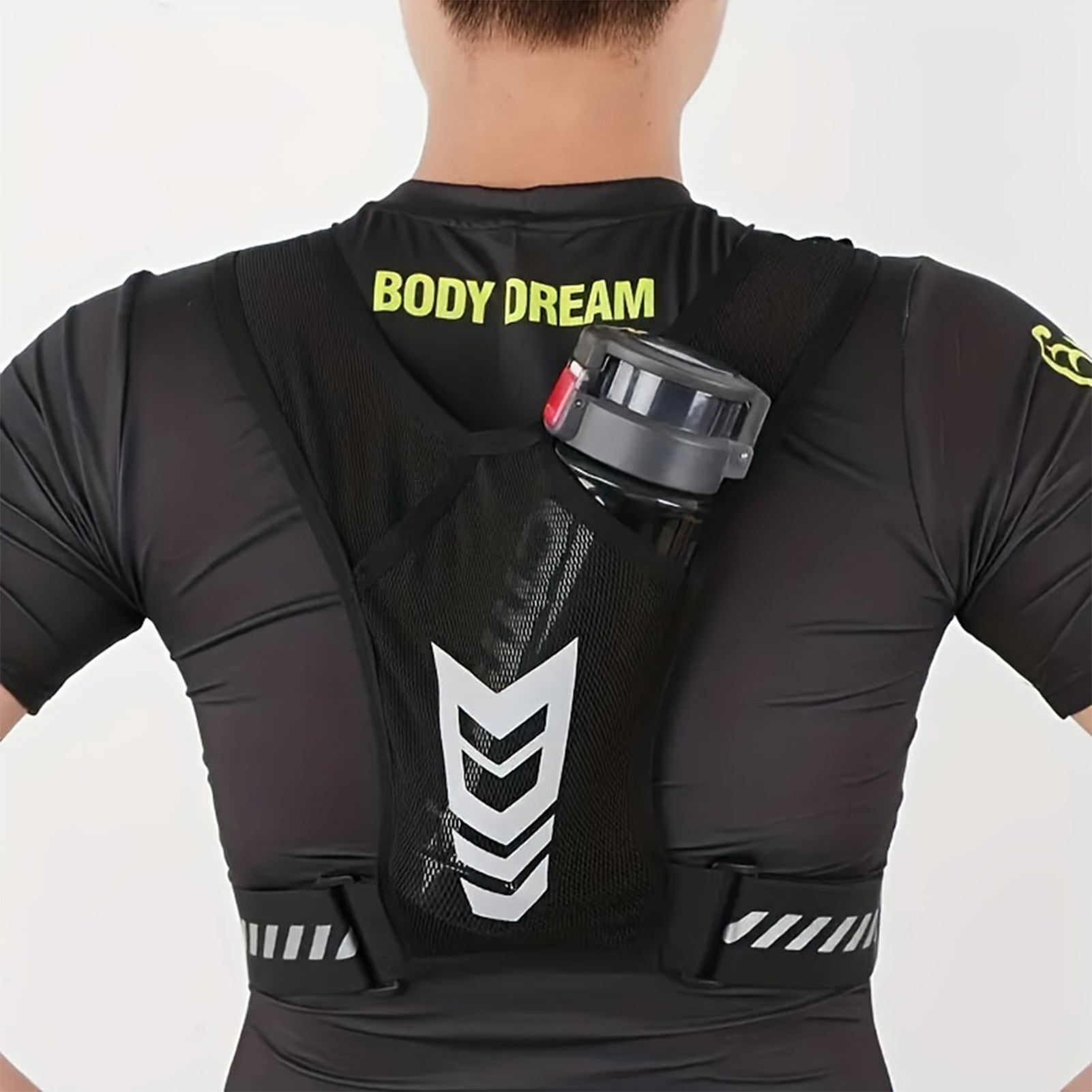 Reflective Vest Cycling - スポーツベスト電話バッグ反射サイクリングバックパック多機能スポーツ電話チェストパック軽量アウトドアサイクリングハイキング用