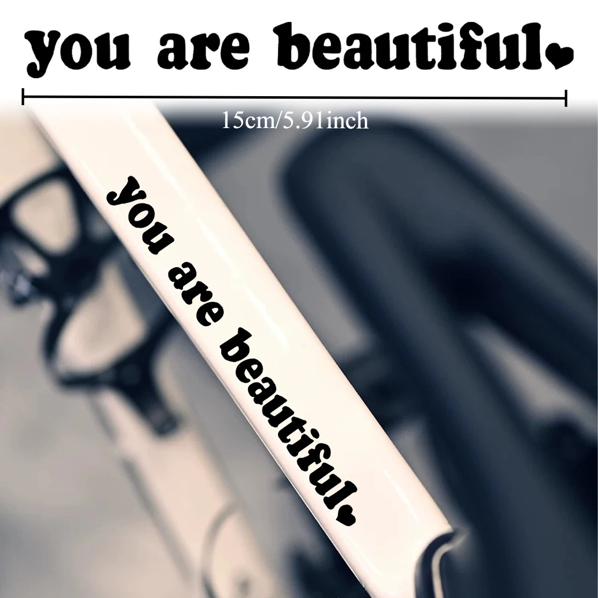 2枚セット「You Are Beautiful」ハート型ステ - Cycling Quote のレビューと価格