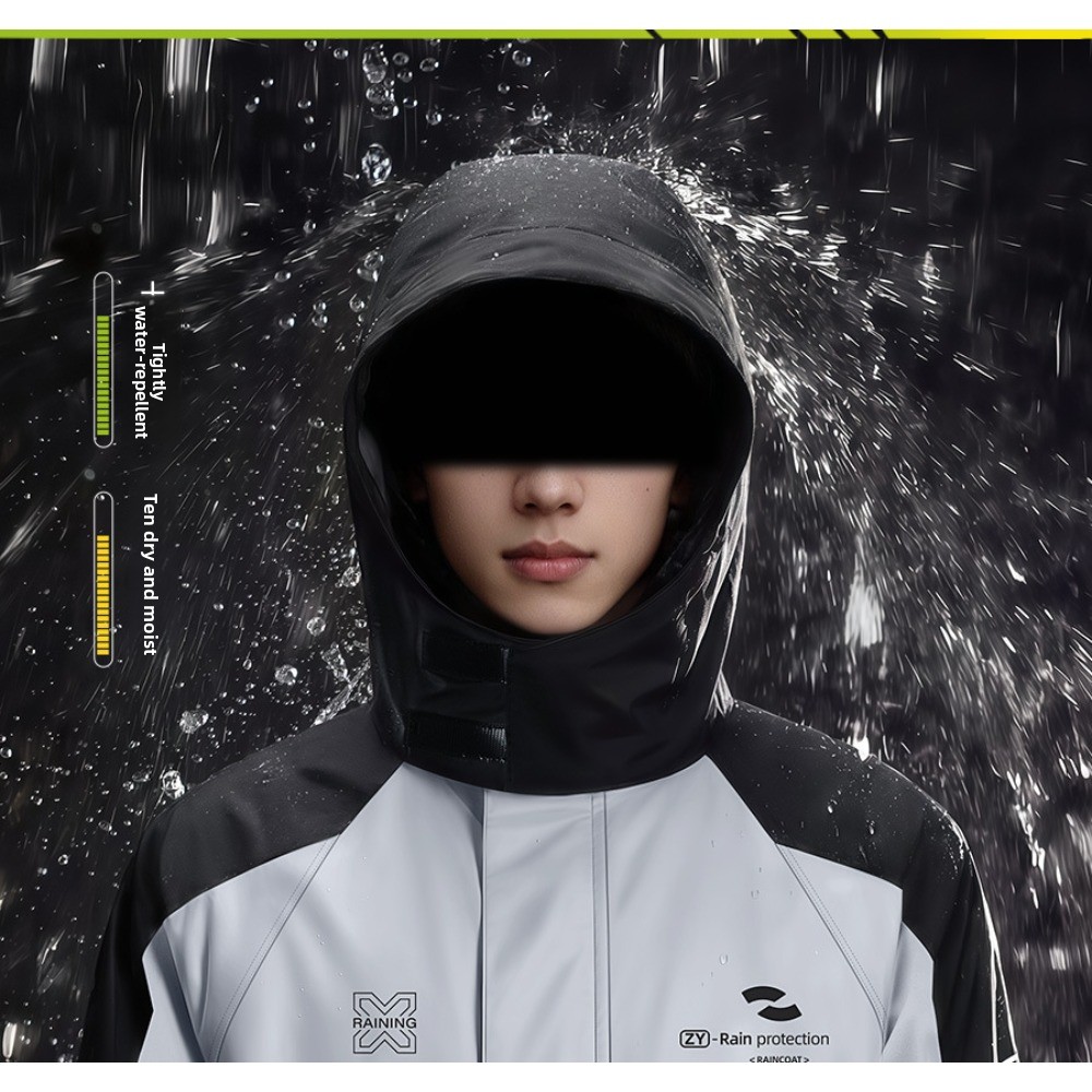 二点式バイク用レインスーツ 防水ジャケットとパンツセット サ - Cycling Commute Jacket のレビューと価格