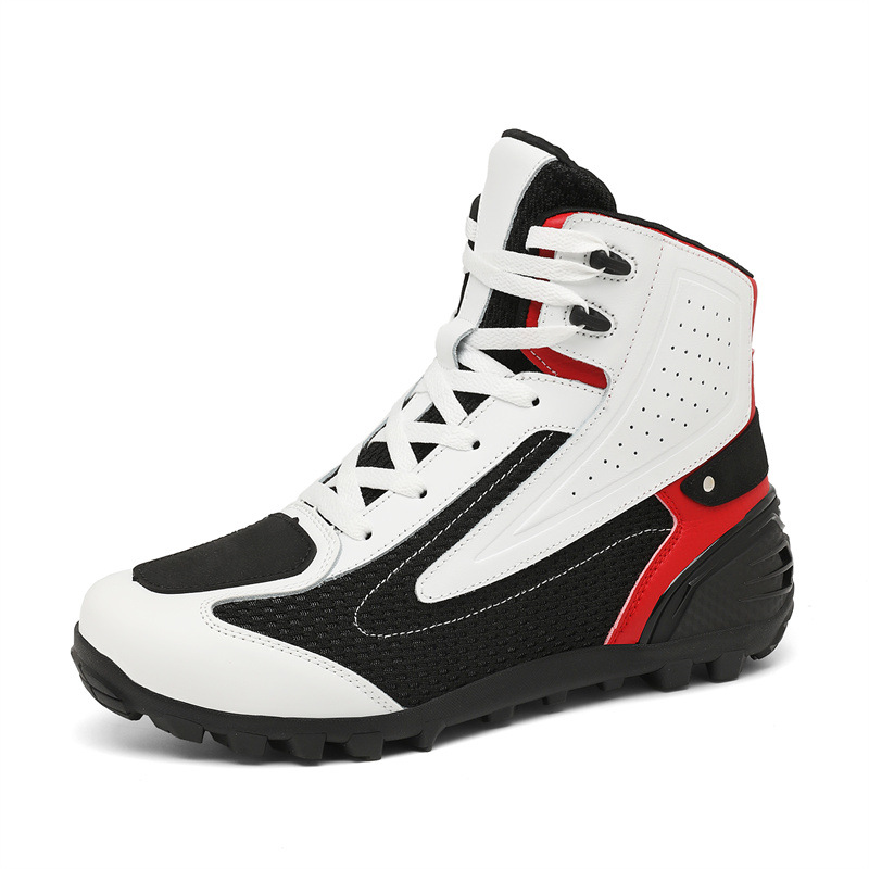 オートバイ防水通勤ブーツオフロードラリーオートバイシューズオ - Cycling Shoes For Commute のレビューと価格