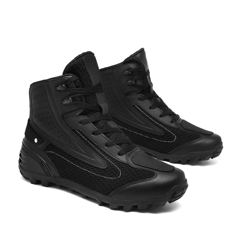 オートバイ防水通勤ブーツオフロードラリーオートバイシューズオ - Cycling Shoes For Commute のレビューと価格