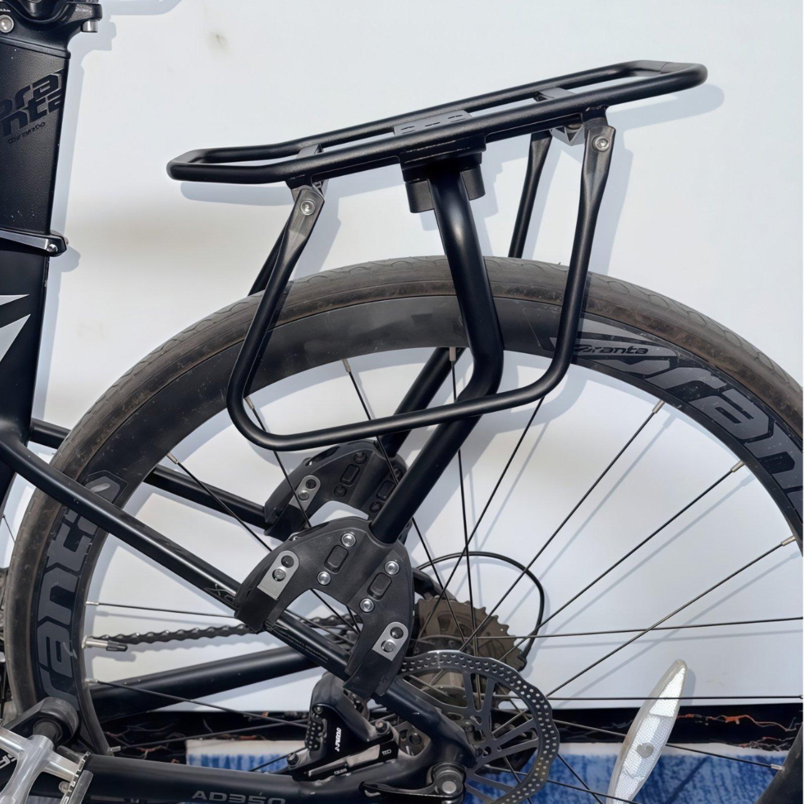 クイックリリースサイクルカーゴラック 取り付け簡単 シートポ - Cycling For Commute のレビューと価格
