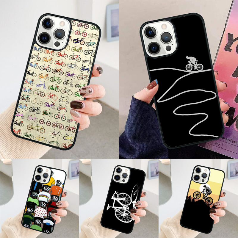自転車サイクリングアート柄スマホケース Apple iPho - Cycling Quote のレビューと価格