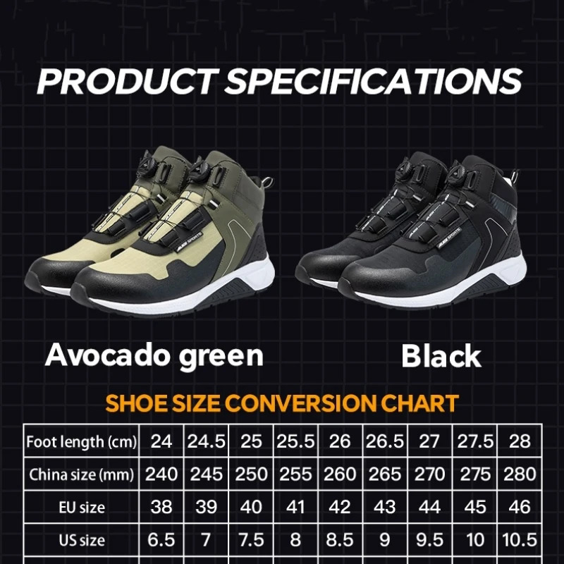 AUGI 快適なメンズモトクロスライディングブーツ男性用滑り - Cycling Shoes For Commute のレビューと価格