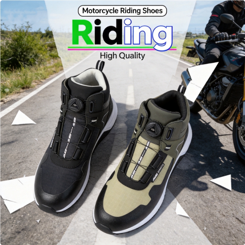 AUGI 快適なメンズモトクロスライディングブーツ男性用滑り - Cycling Shoes For Commute のレビューと価格