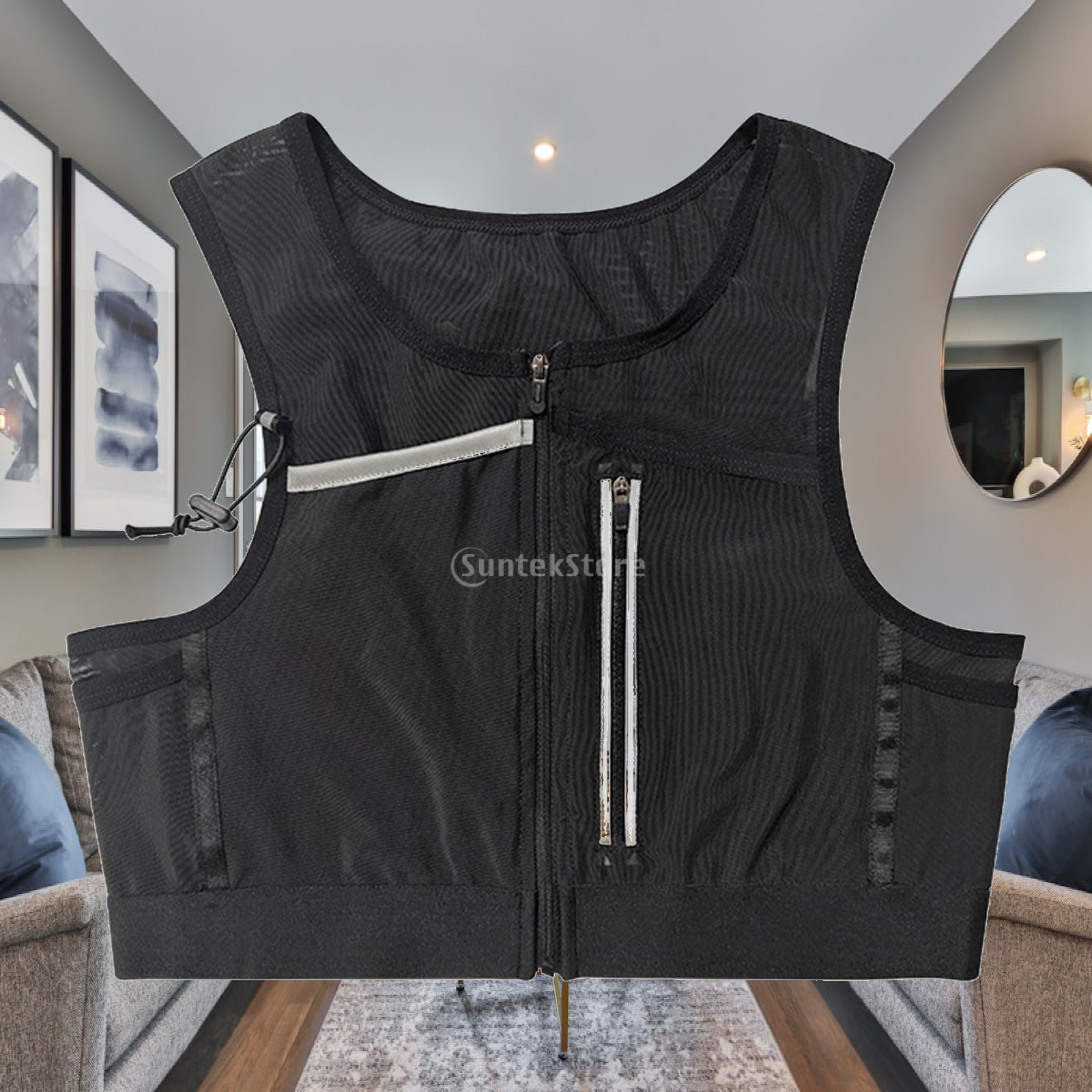 ランニングベストバッグ チェストパック 反射材付きスポーツバ - Reflective Vest Cycling のレビューと価格