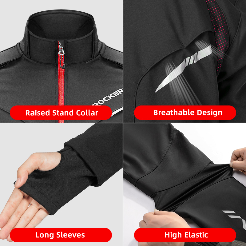 Rockbros-男性と女性のための冬のサイクリングウェア, - Cycling Commuter Jacket のレビューと価格