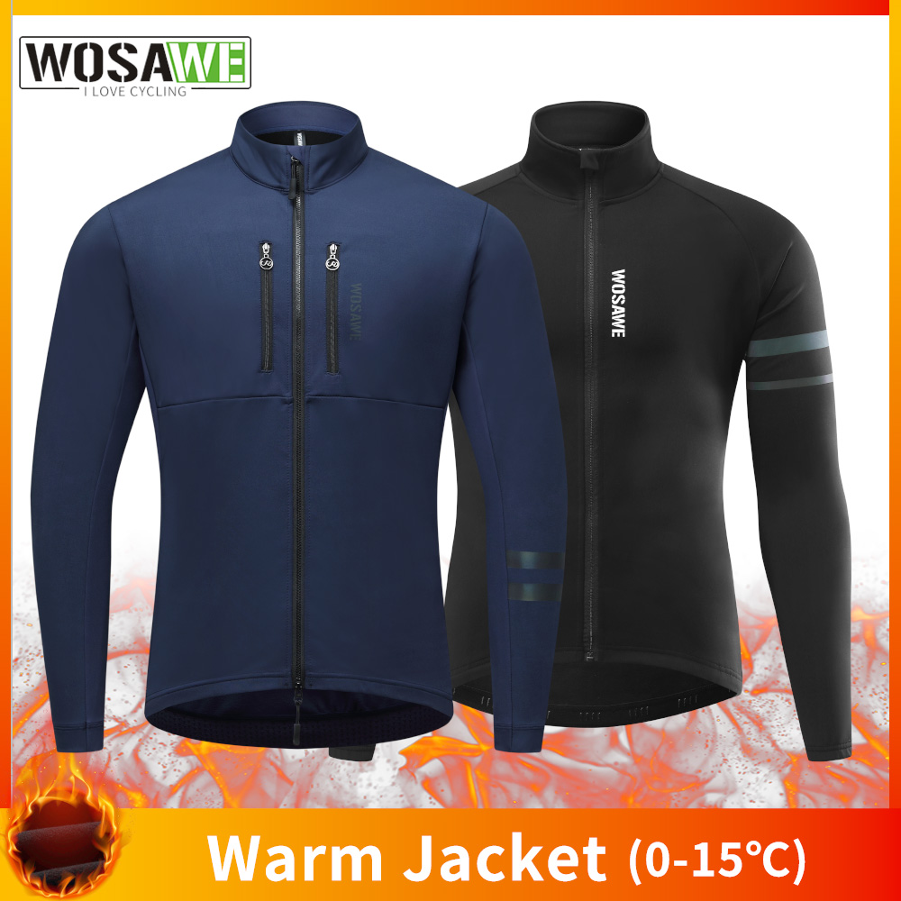WOSAWE サイクリングジャケット冬サーマルフリースコート - Cycling Commuter Jacket のレビューと価格