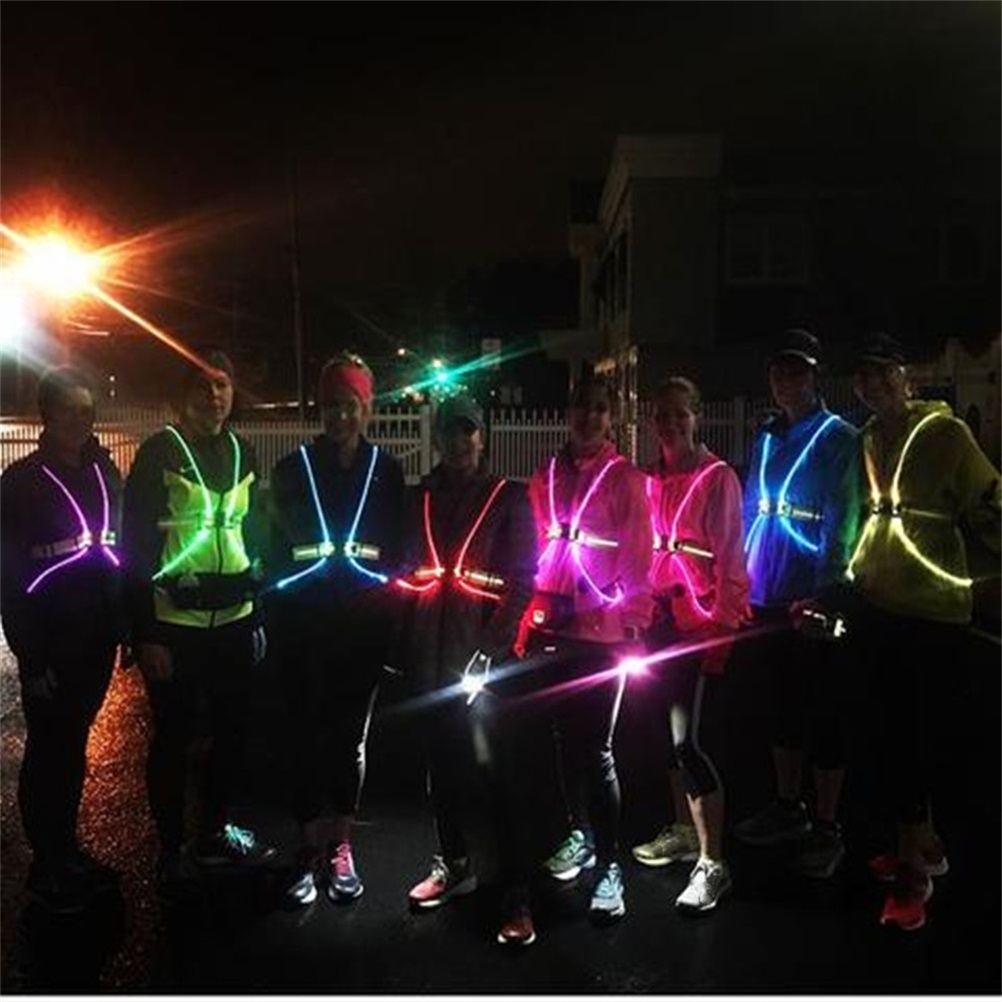 屋外360度反射LEDフラッシュドライビングベスト高視認性夜 - Reflective Vest Cycling のレビューと価格