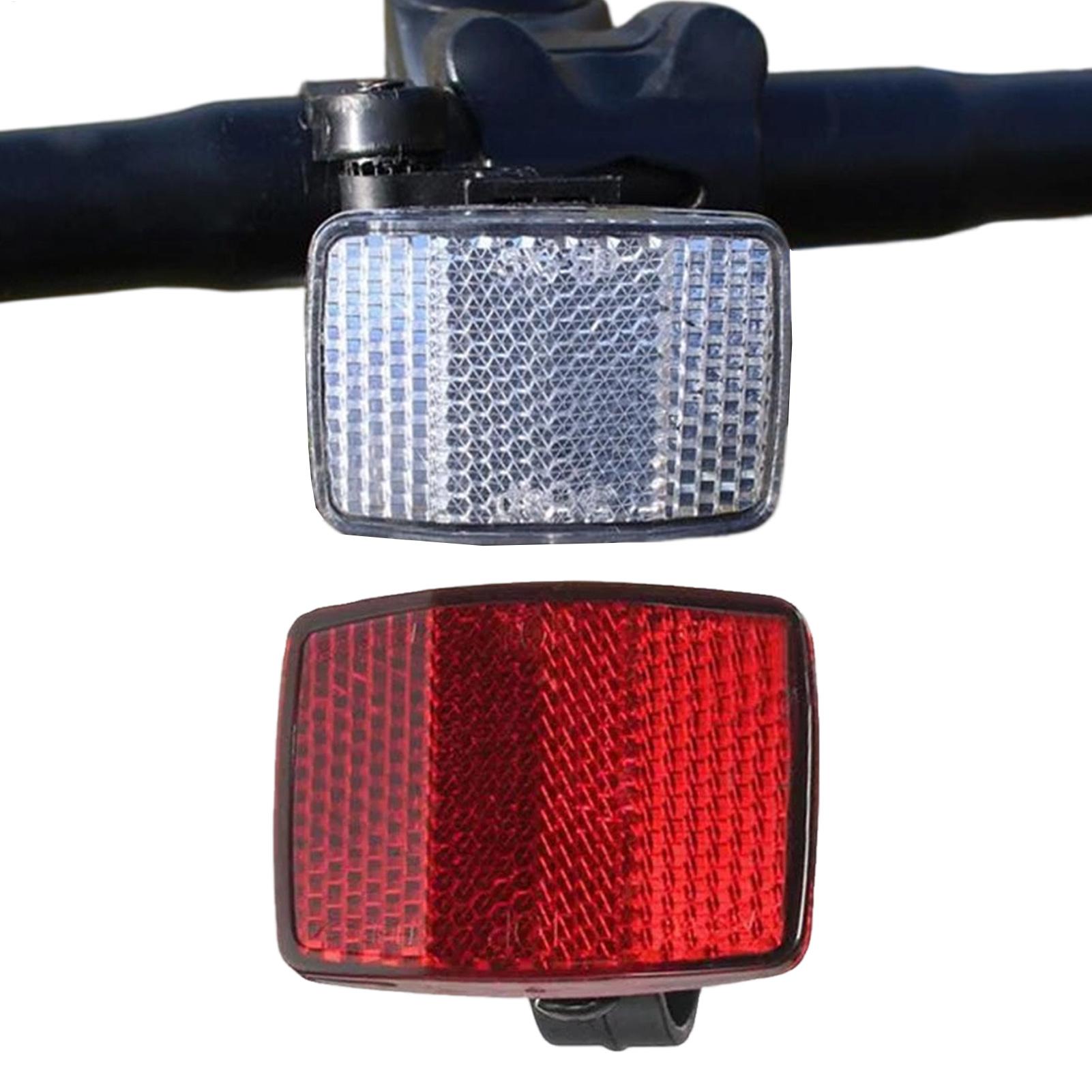2 個の自転車フロントリアリフレクターキット安全夜間サイクリ - Cycling Commute Gear のレビューと価格