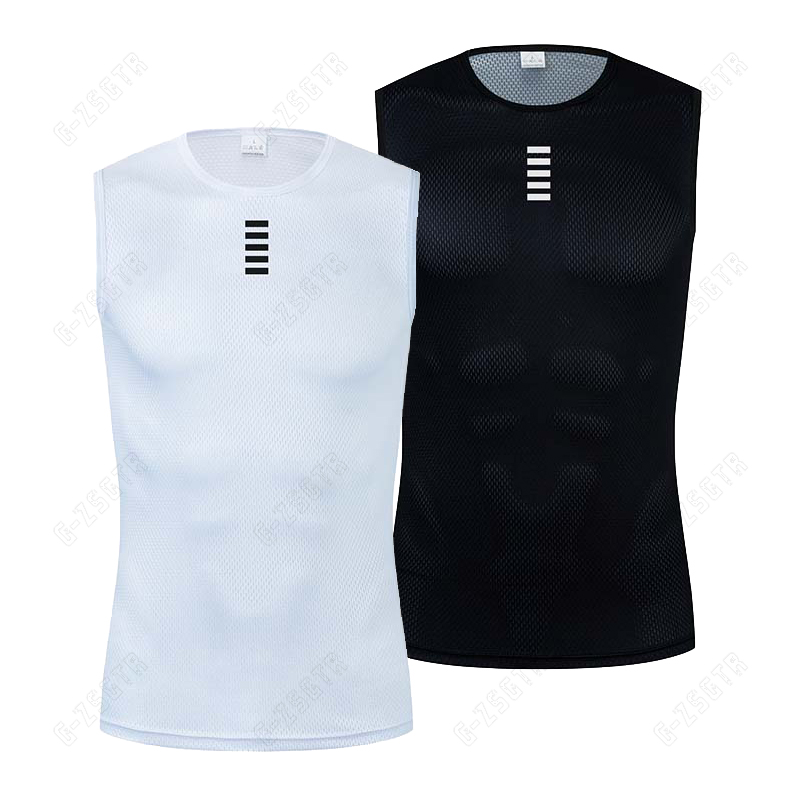 サイクリングベースレイヤー反射下着白サイクリングジャージスポ - Reflective Vest Cycling のレビューと価格