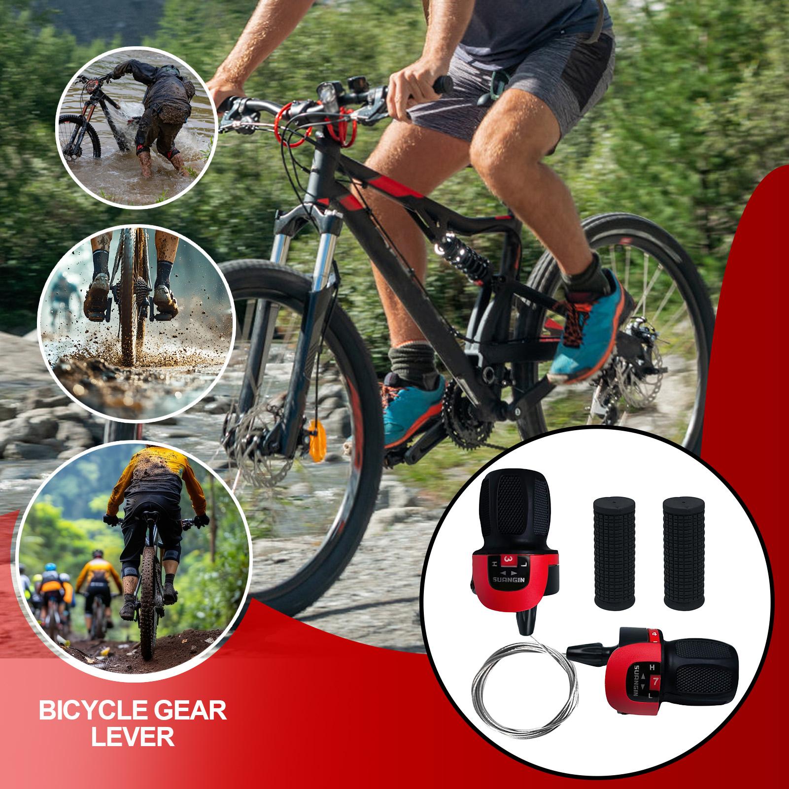 サイクリングギアレバー 1 ペア自転車ツイストグリップギアシ - Cycling Commute Gear のレビューと価格