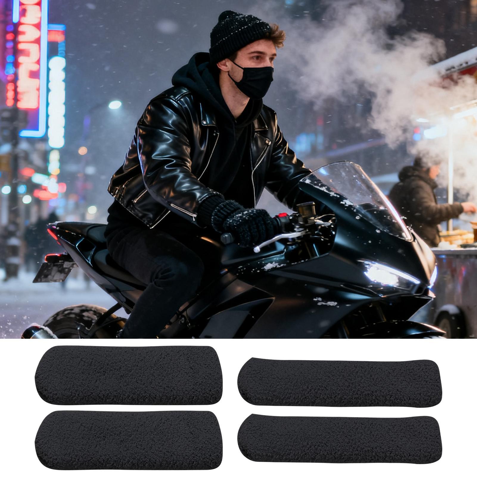 オートバイのハンドルバーカバー伸縮性のある寒い冬サイクリング - Cycling For Commute のレビューと価格