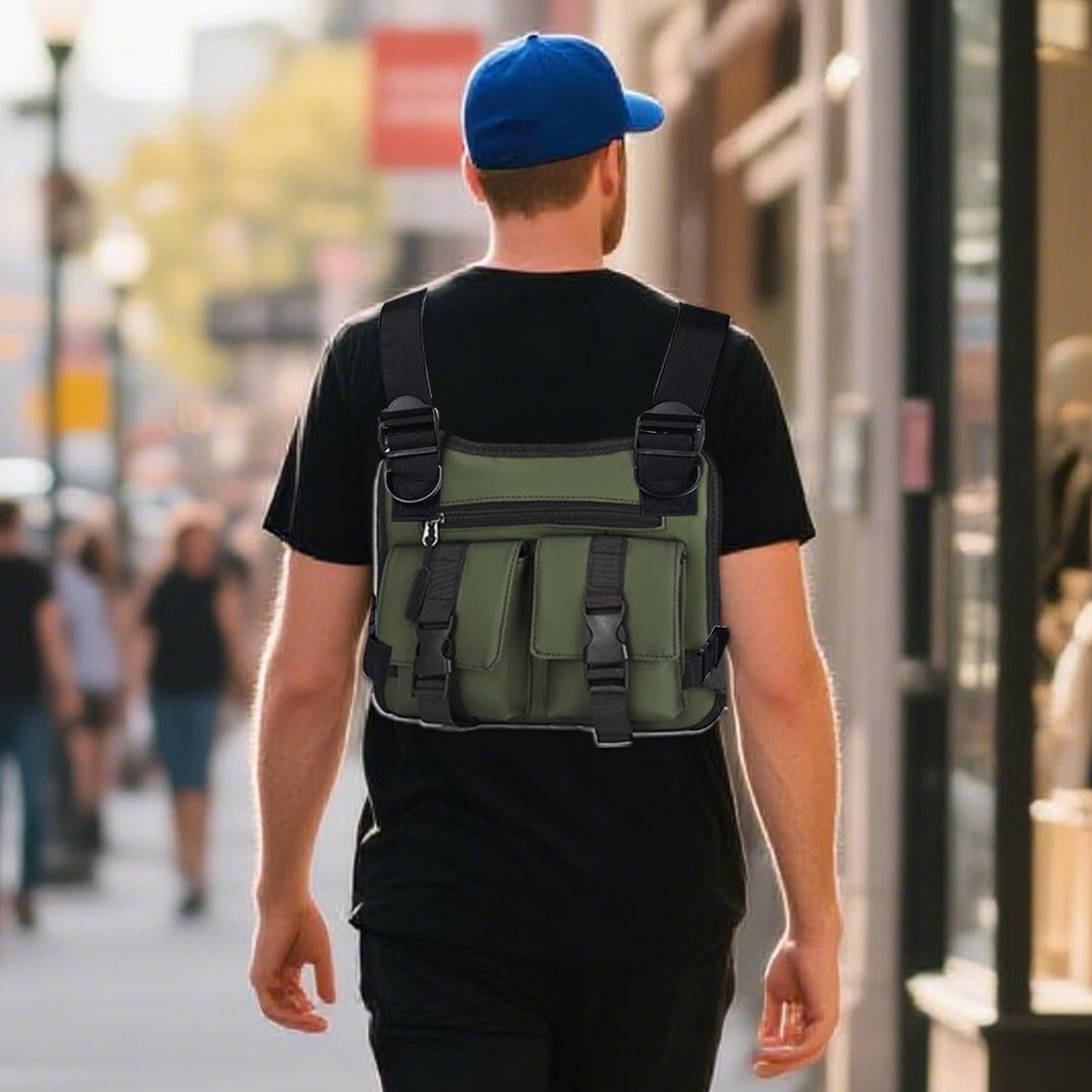 男性用隠しキャリーバッグ軽量ハイキングチェストパックバックパ - Cycling Commute Training のレビューと価格