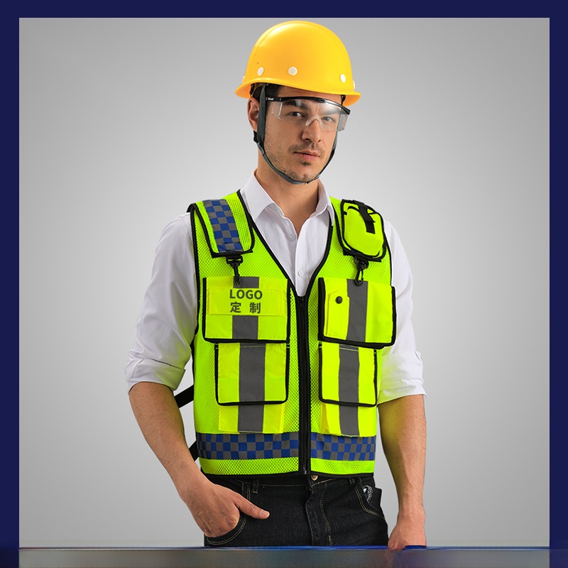 反射安全ベスト多機能ポケットメッシュ道路パトロールサイクリン - Reflective Vest Cycling のレビューと価格