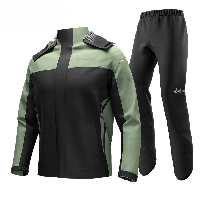 オックスフォード製バイク用レインスーツ 防水ジャケット＆パン - Cycling Commute In Rain のレビューと価格