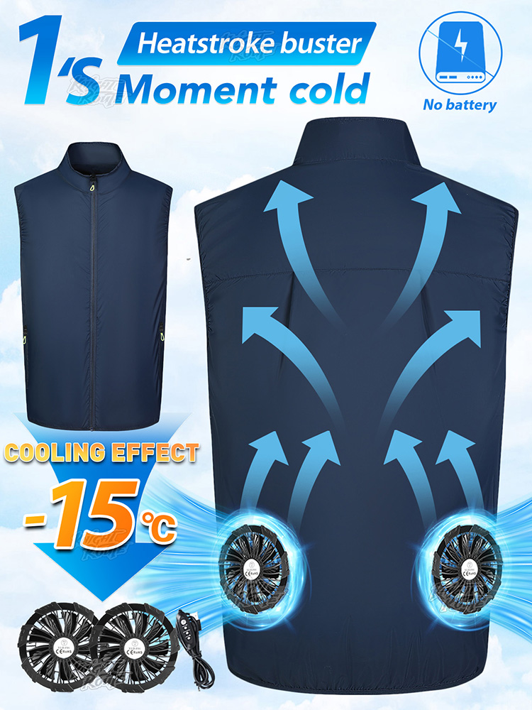 ファンベスト ウェアラブル冷却空調服 軽量ノースリーブ 毎日 - Cycling Commute Clothes のレビューと価格