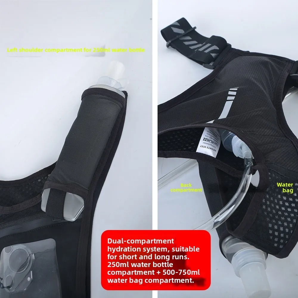 新しいファッションスポーツ反射ダブルショルダーベストパック大 - Reflective Vest Cycling のレビューと価格