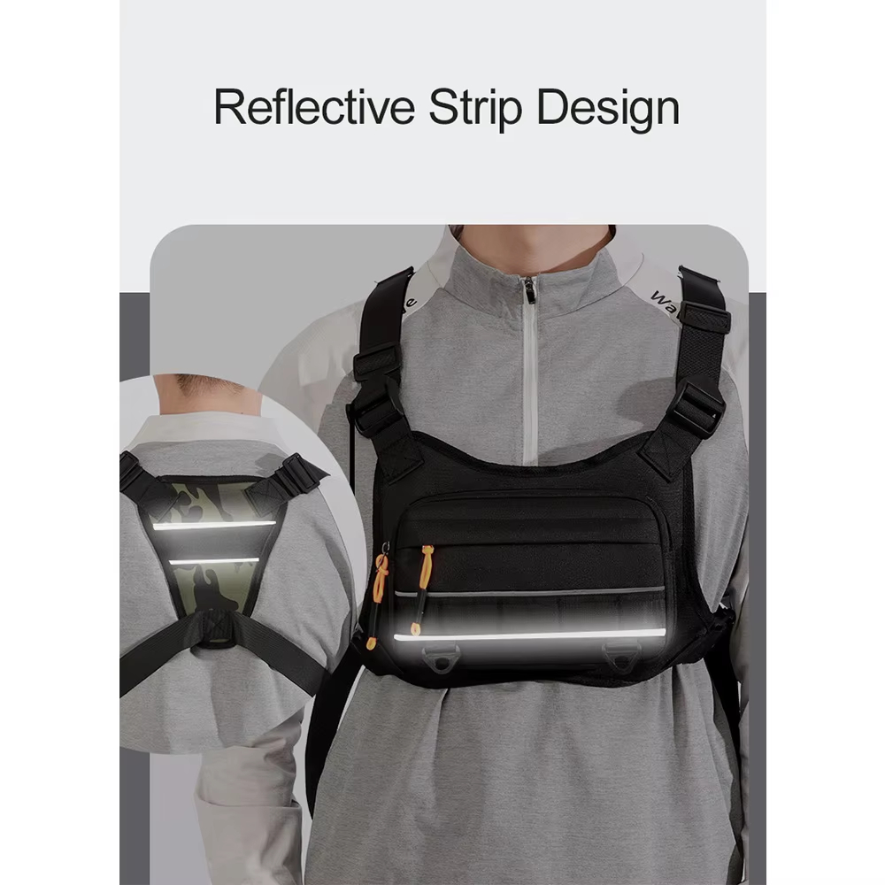 サイクリングフロントチェストベスト戦術バックパックキャンプ登 - Reflective Vest Cycling のレビューと価格