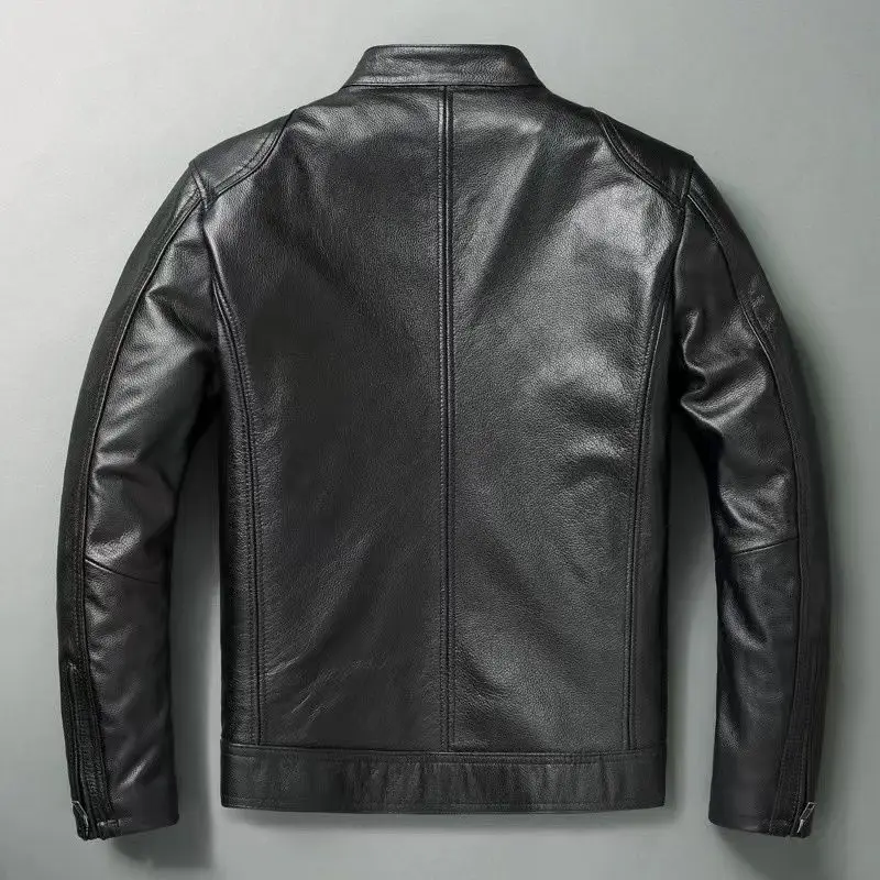 男性用本革ジャケット,100% 牛革,スリムフィット,スタン - Cycling Commuter Jacket のレビューと価格