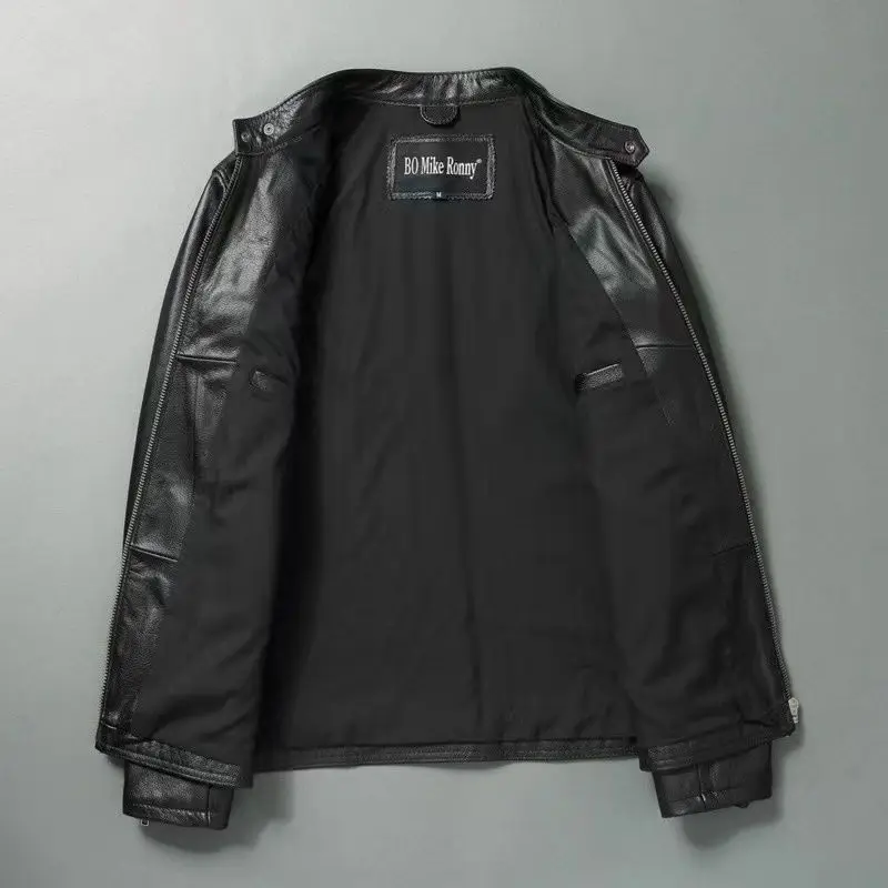 男性用本革ジャケット,100% 牛革,スリムフィット,スタン - Cycling Commuter Jacket のレビューと価格