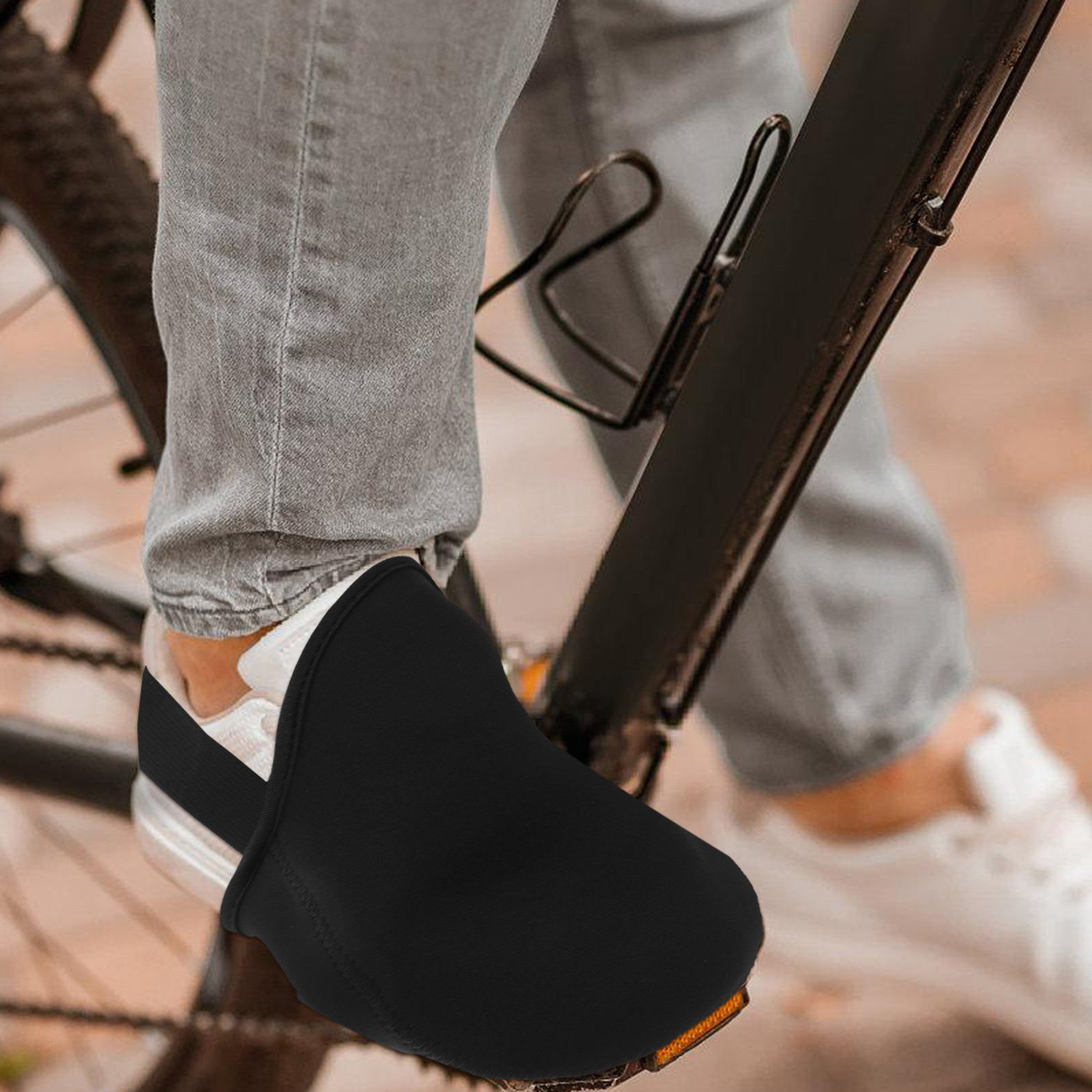 2個入りサイクリングシューズトゥーカバー、半防風、保温、滑り - Cycling Shoes For Commute のレビューと価格