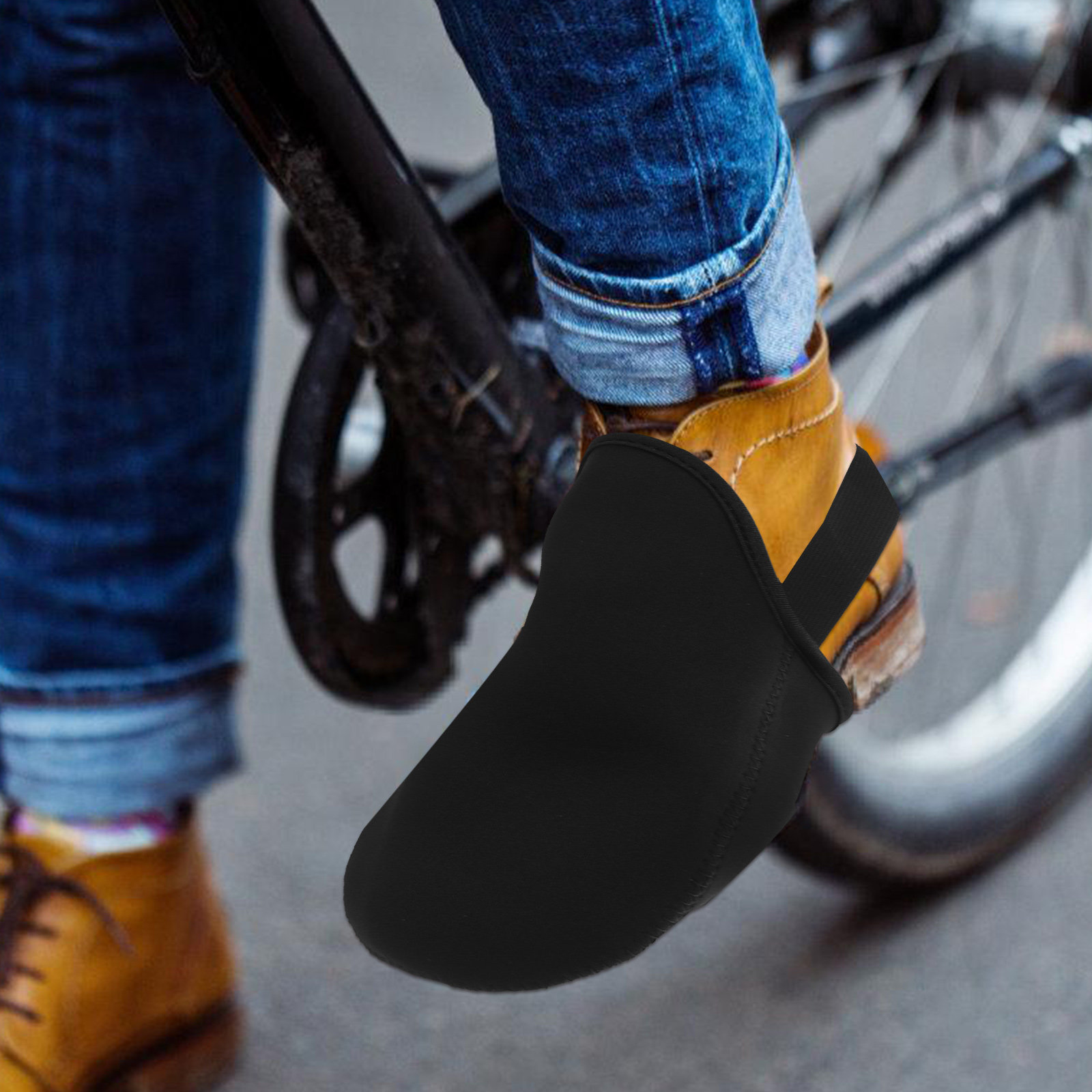 2個入りサイクリングシューズトゥーカバー、半防風、保温、滑り - Cycling Shoes For Commute のレビューと価格