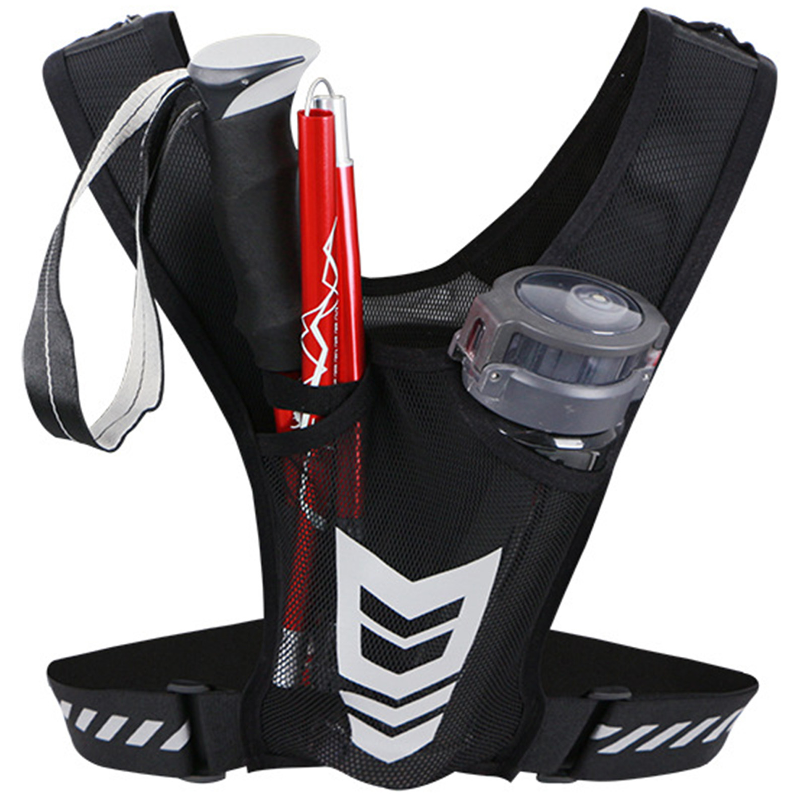 スポーツベスト電話バッグ反射サイクリングバックパック多機能ス - Reflective Vest Cycling のレビューと価格
