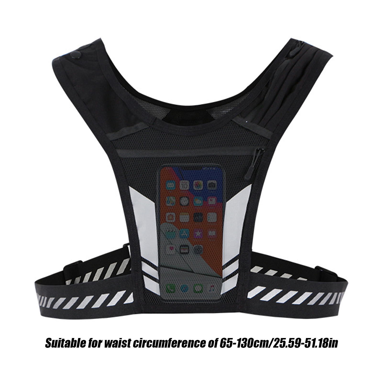 スポーツベスト電話バッグ反射サイクリングバックパック多機能ス - Reflective Vest Cycling のレビューと価格